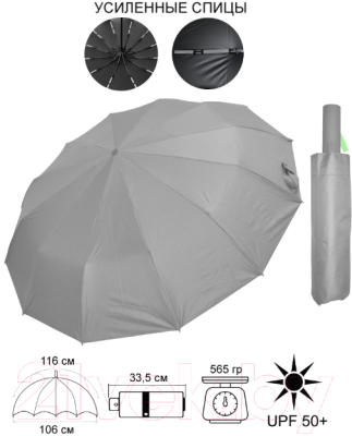 Зонт складной Ame Yoke 4 / ОК55-12DR