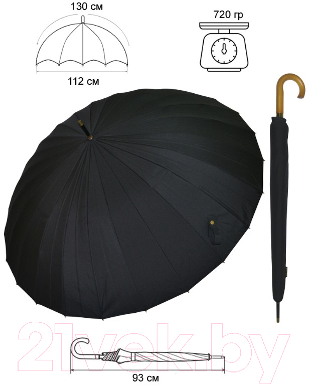 Зонт-трость Ame Yoke L6524