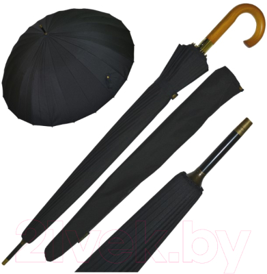 Зонт-трость Ame Yoke L6524 (черный)