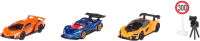 Набор игрушечных автомобилей Siku Гоночные машинки, дорожный знак, камера / 6328 - 