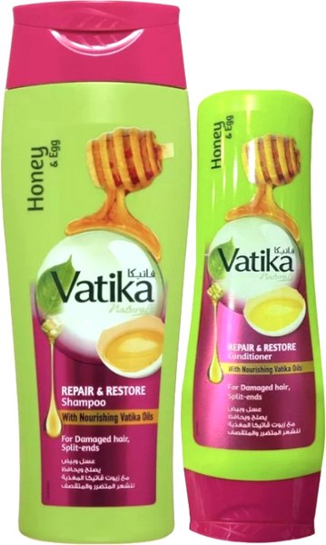 Набор косметики для волос Dabur Vatika Восстанавливающий Шампунь+Кондиционер (400мл+200мл)