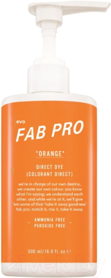 Пигмент прямого действия Evo Fab Pro Orange Direct Dye Оранжевый (500мл)