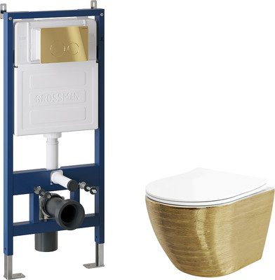 

Унитаз подвесной с инсталляцией, GR-4455GWS+900.K31.01.000+700.K31.05.30M.30M