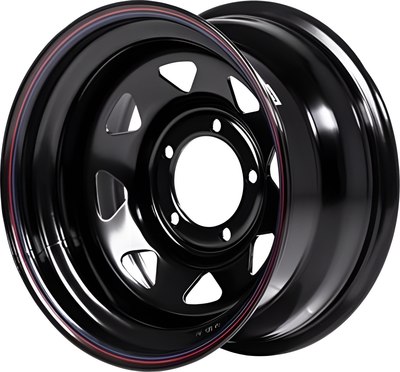 

Штампованный диск, УАЗ 15x8" 5x139.7мм DIA 110мм ET -19мм Black 71B