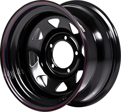 

Штампованный диск, УАЗ 16x8" 5x139.7мм DIA 110мм ET 15мм Black 89B