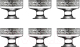 Набор креманок Promsiz SE63-1016/S/Z/6/I (барокко) - 