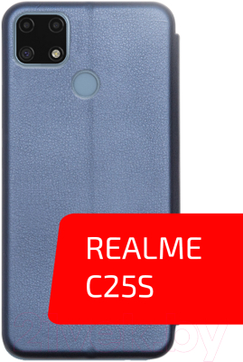 Чехол-книжка Volare Rosso Needson Prime для Realme C25s (синий)