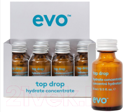 Ампулы для волос Evo Top Drop Hydrate Concentrate Увлажнение (12x15мл)