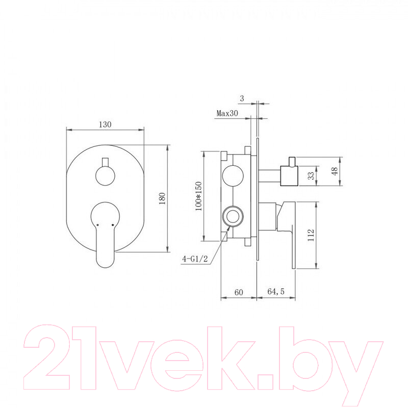 Душевая система Berges Nardis 3R / 071013