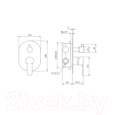 Душевая система Berges Nardis 3R / 071009