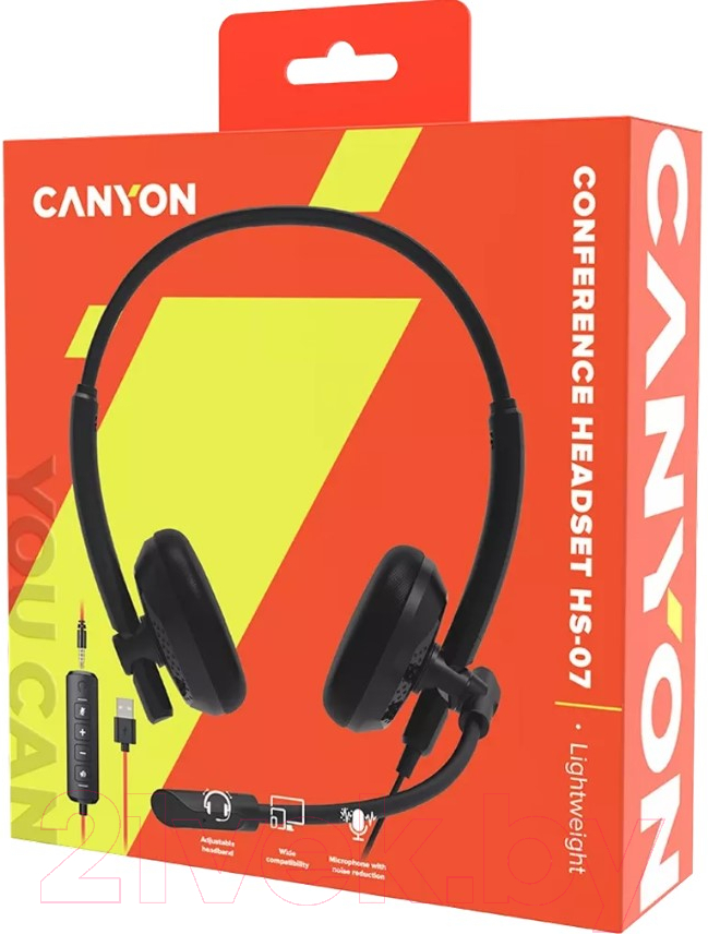 Наушники-гарнитура Canyon CNS-HS07B