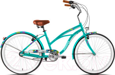 Велосипед Krakken Calypso W 26 2024 (19, бирюзовый)