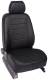 Комплект чехлов для сидений Seintex 86430 (черный, для Renault Logan II 2014–2017) - 