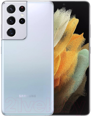 Смартфон Samsung Galaxy S21 Ultra 512GB / 2ASM-G998BZSHSEK восстановлен. Грейд A (серебристый)