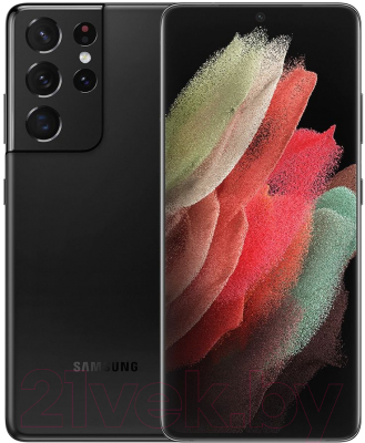 Смартфон Samsung Galaxy S21 Ultra 128GB / 2ASM-G998BZKDSEK восстановлен. Грейд A (черный)