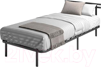 Односпальная кровать AMI Лофт 900 (черный)