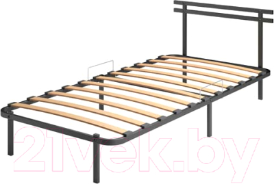 Односпальная кровать AMI Лофт 900 (черный)
