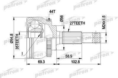 

ШРУС, PCV1445