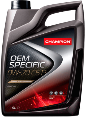 Моторное масло Champion OEM Specific 0W20 C5 P / 1052072 (5л)