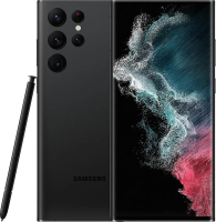 Смартфон Samsung Galaxy S22 Ultra 256GB / 2ASM-S908BZKGSEK восстановлен. Грейд A (черный) - 