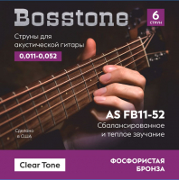 Струна для акустической гитары Bosstone Clear Tone AS FB11-52 (бронза) - 
