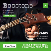 Струны для бас-гитары Bosstone Clear Tone ES 45-105 - 