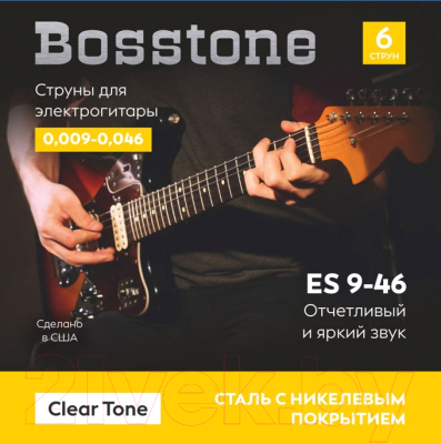 Струна для электрогитары Bosstone Clear Tone ES 9- 46