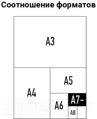 Пленка для ламинирования OfficeSpace А7 75x105мм 125мкм / LF10530 (100л, глянцевый)