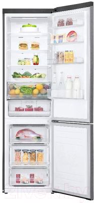 Холодильник с морозильником LG GC-B509MLWM