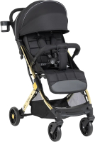 Детская прогулочная коляска Farfello Comfy Go Comfort / CG-201 (черный/золото) - 