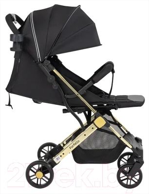 Детская прогулочная коляска Farfello Comfy Go Comfort / CG-201 (черный/золото)