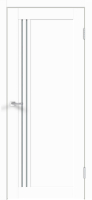 Дверь межкомнатная Velldoris Xline 8 60x200 (белый эмалит/стекло мателюкс) - 