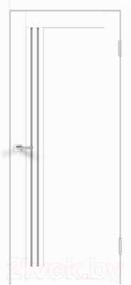 Дверь межкомнатная Velldoris Xline 8 80x200 (белый эмалит/стекло мателюкс)