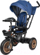 Миниатюра изображения товара Трехколесный велосипед с ручкой Farfello PL-03 (синий)