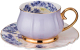 Чашка с блюдцем Lefard Времена года / 275-1080 (фиолетовый) - 