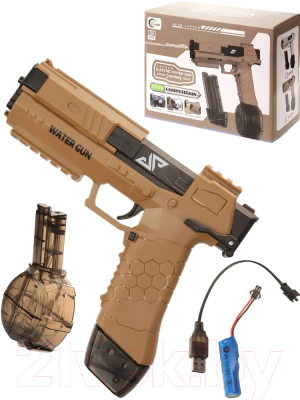 Пистолет игрушечный No Brand Аквабум / Y26624003 (коричневый)