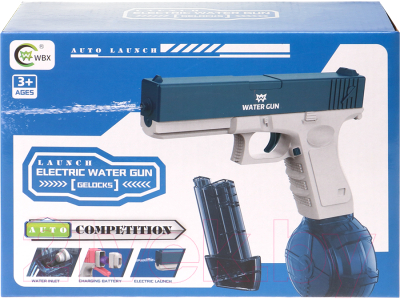 Пистолет игрушечный No Brand Аквабум / Y26624004 (голубой/белый)