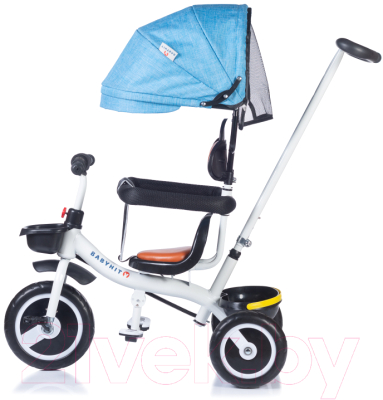 Трехколесный велосипед с ручкой Babyhit Kidway LT / BT100 (Cyan)