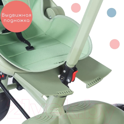 Изображение товара Трехколесный велосипед с ручкой Babyhit Kidway XT / BT200 (Green)