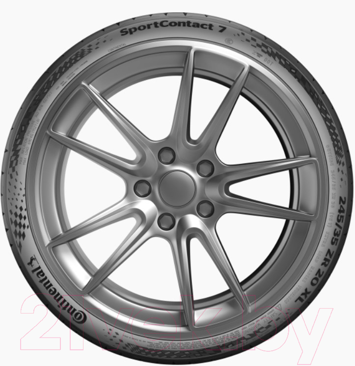 Летняя шина Continental SportContact 7 295/35R21 107Y MO1 (Mercedes) — фото 3