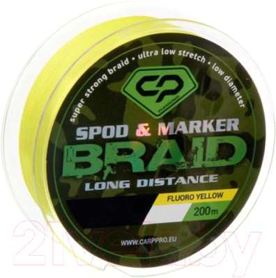 Леска плетеная Carp Pro Spod And Marker Braid PE X4 Long Distance / CPSM016