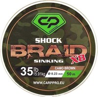 Леска плетеная Carp Pro Diamond Shock Braid PE X8 / CP1635-8-50 - 