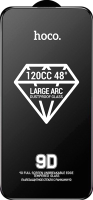Защитное стекло для телефона Hoco A34 9D для iPhone 15 Pro Max (черный) - 