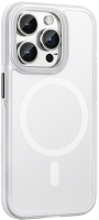 Чехол-накладка Hoco AS2 для iPhone 15 Pro Max магнитный противоударный (белый) - 