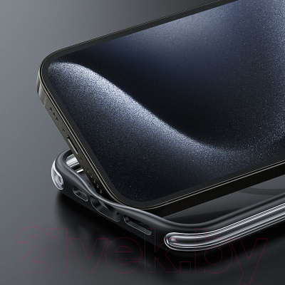 Чехол-накладка Hoco AS5 для iPhone 15 Pro Max магнитный противоударный (пурпурный)