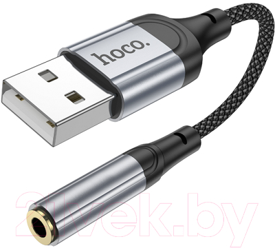 Адаптер Hoco LS36 USB/Jack 3.5 (черный)