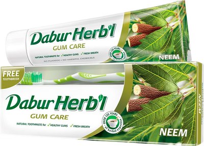 Набор для ухода за полостью рта Dabur Ним + зубная щетка (150г) - 