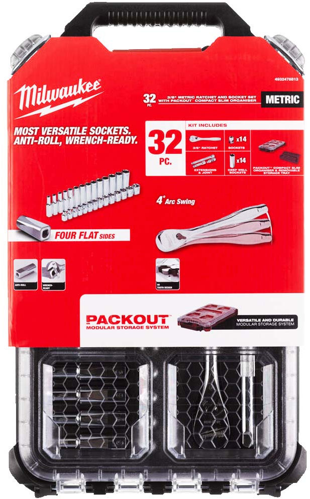 Набор головок слесарных Milwaukee 4932478813