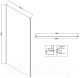 Миниатюра изображения товара Душевая стенка Niagara NG-A100-34 100x195