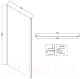 Миниатюра изображения товара Душевая стенка Niagara NG-TB80-34 80x195